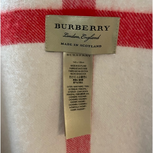 Burberry London Cashmere Shawl-Retail $2400-New - Picture 3 of 6